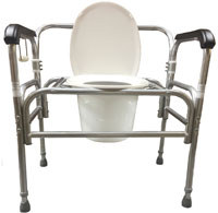 Height Adjustable bedside Commode 750lbs
