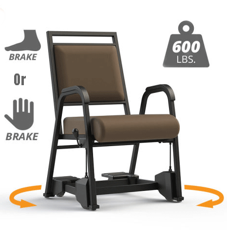 Bariatric Chair with BRaking Wheels
