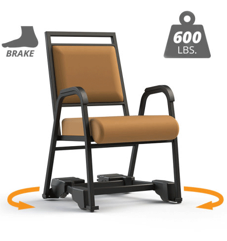 Bariatric Chair With BRaking Wheels