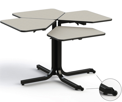 Bariatric Table 4-Person CLover Leaf