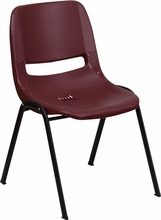 Bariatric Chair Stack Plastic Shell Red
